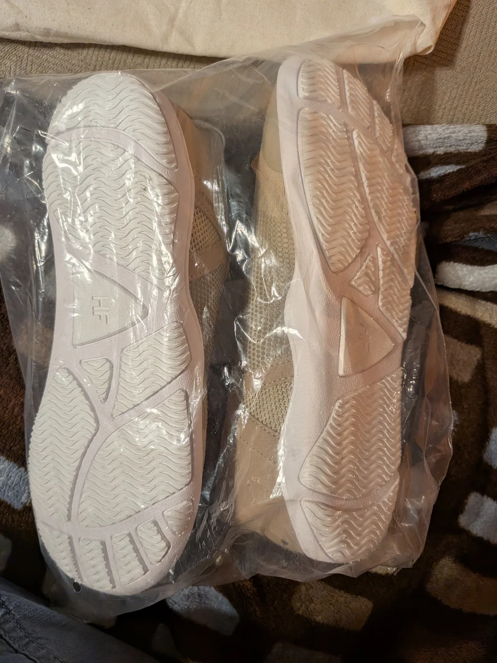 HIKE Women’s Neutral Beige Casual Knit Sneakers